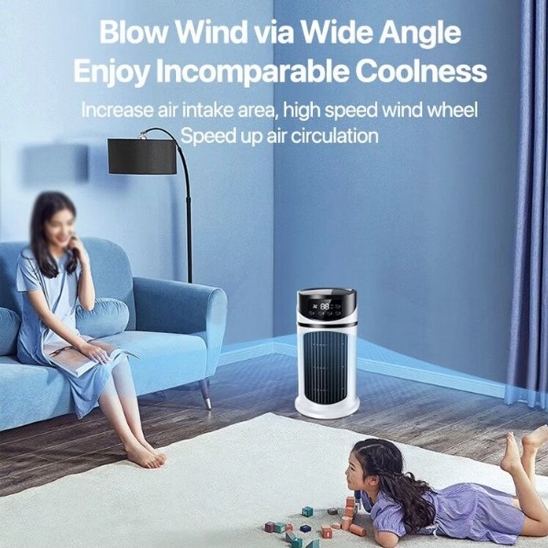 Portable Air Cooler Fan with Humidifier & Dust Filter – USB Powered Mini AC for Home & Office | Kalsten