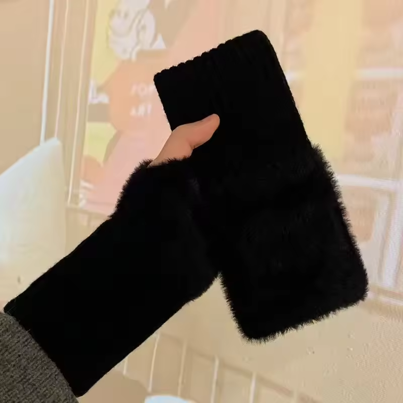 Unisex Fleece Fingerless Gloves – Warm, Soft and Functional | Kalsten