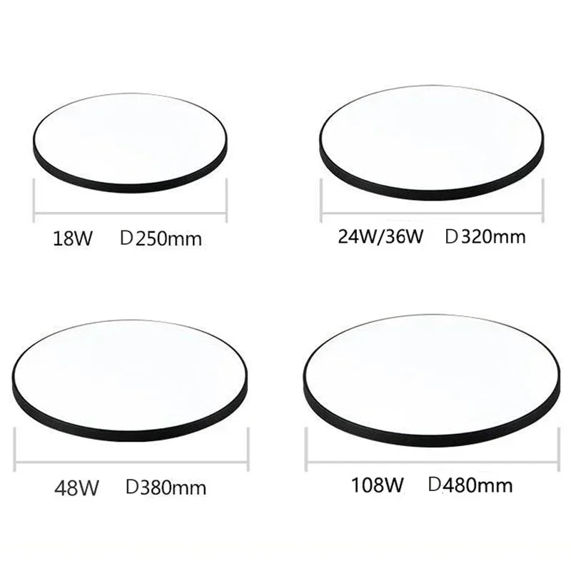 Modern LED Round Ceiling Lamps - Ceiling Light Fixtures for Living Room, Bedroom, Bathroom, Dining Room, Kitchen | Kalsten