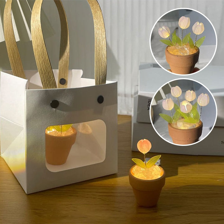 Creative DIY Rose Glow Night Lamp Decor | Kalsten