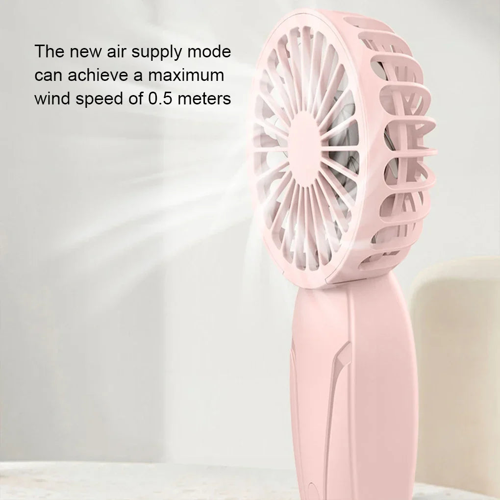 Portable Handheld Mini Fan – Lightweight ABS USB Rechargeable Pocket Fan for On-the-Go Cooling | Kalsten