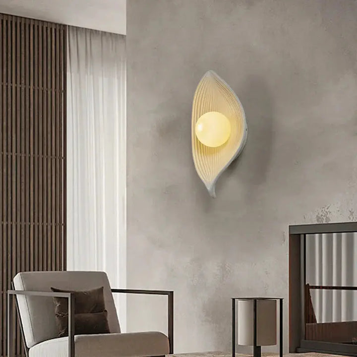 Wall lamp LED leaf gold Elegant | Kalsten