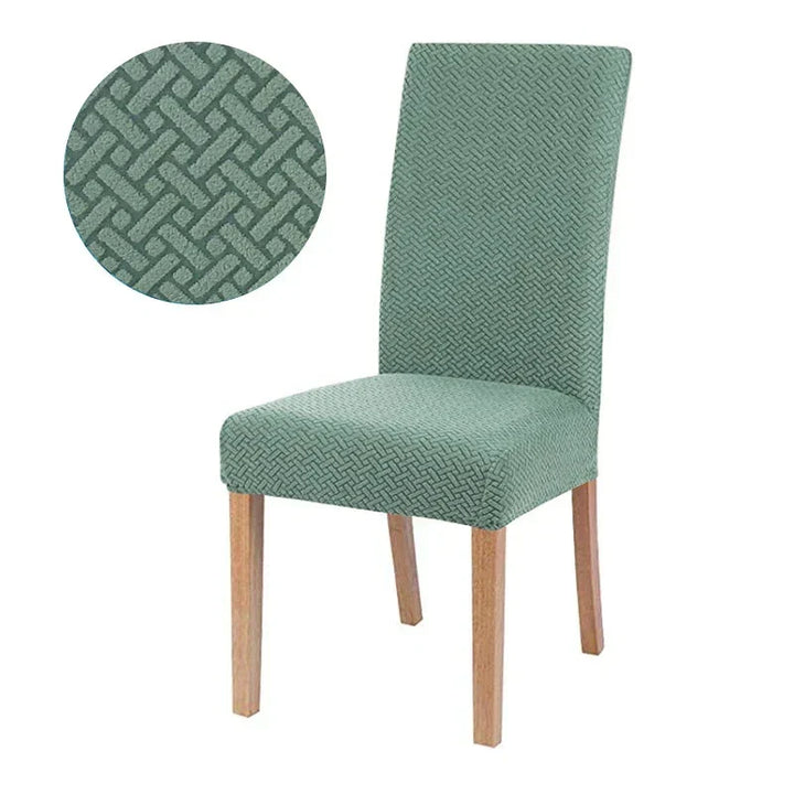 Kalsten | Chair Cover Velvona | Elastic & Thick Padded | Jacquard Stretch Cover | Washable & Wrinkle-Free