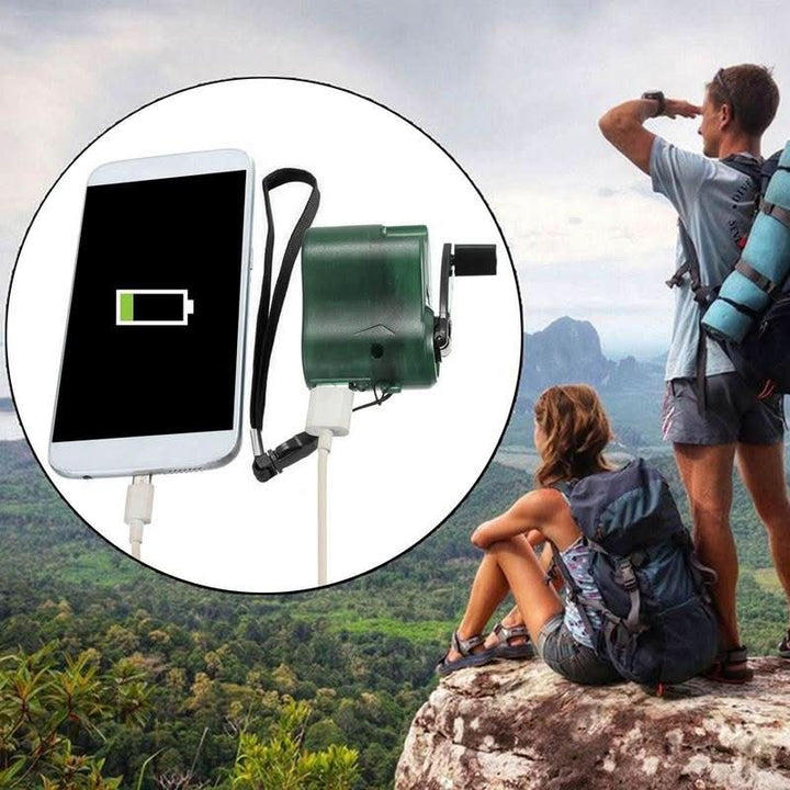 Kalsten | Portable Hand Crank Emergency Charger with USB & LED