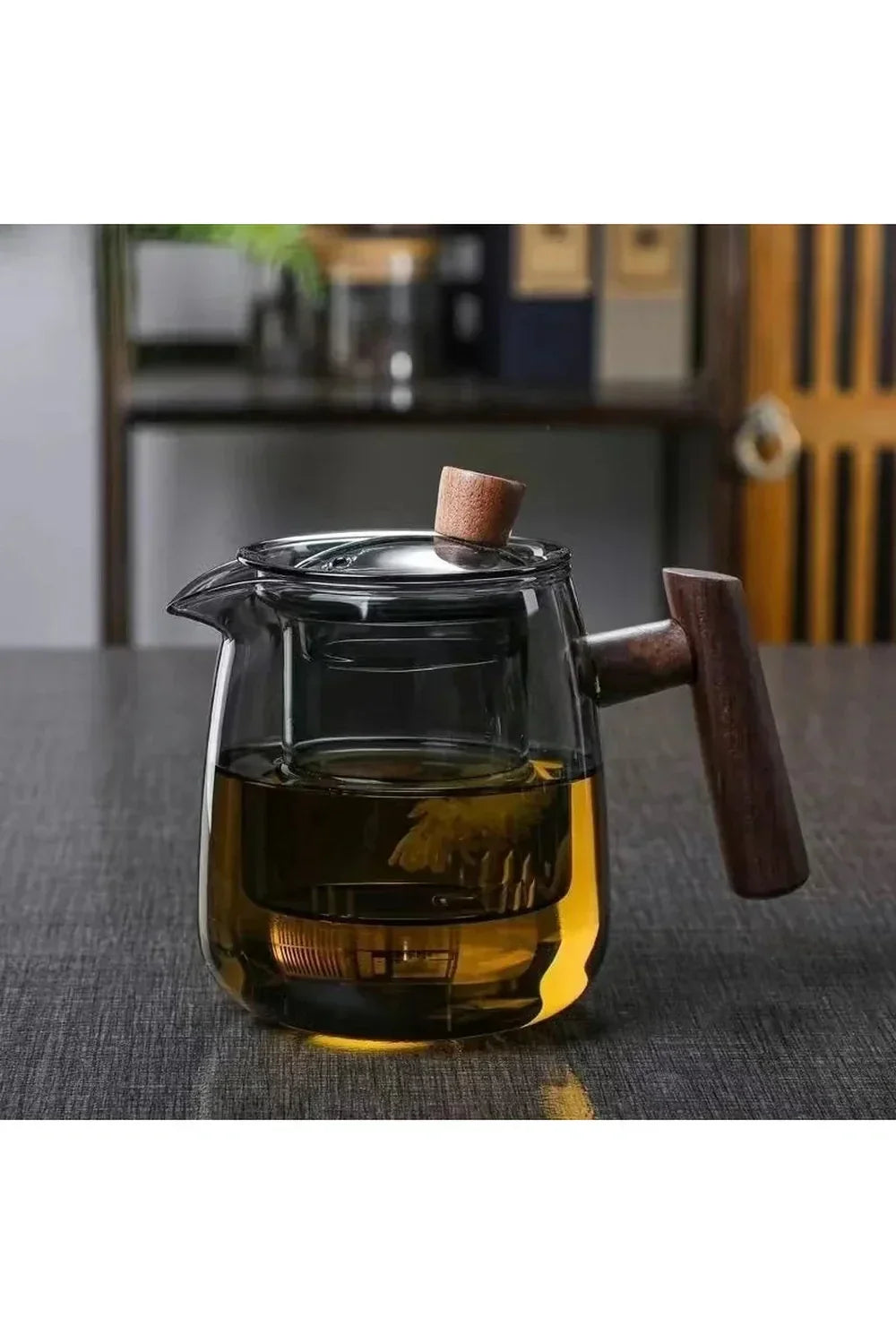 Kalsten | Wood Handle Glass Teapot