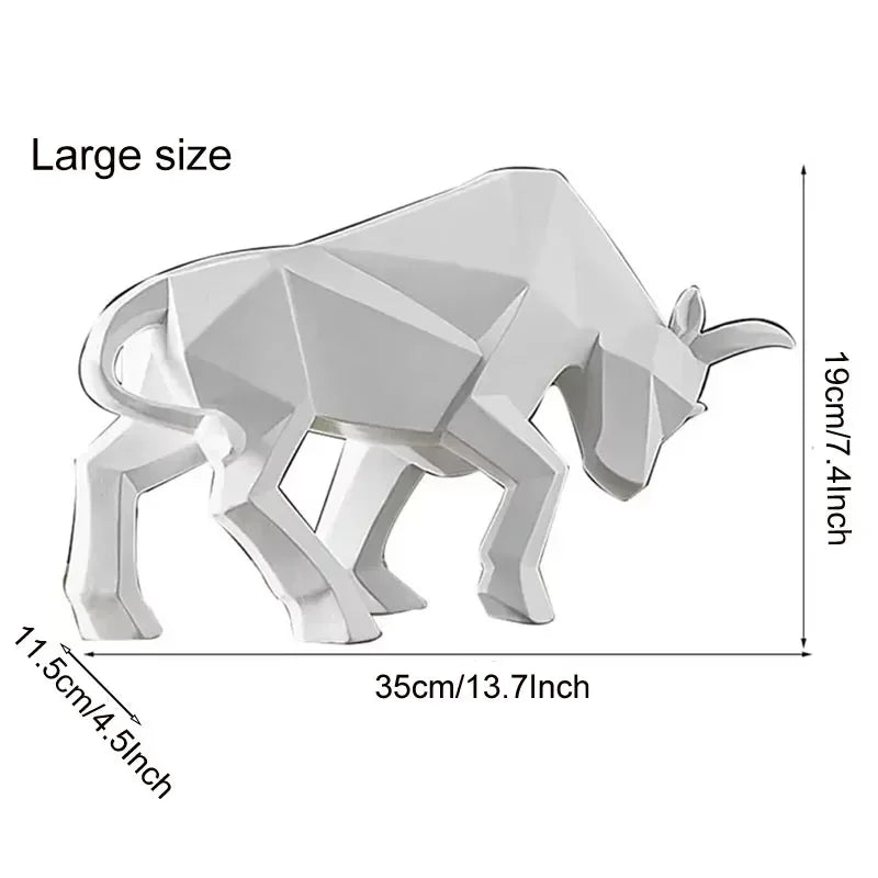 Kalsten | ToroArte Bull Sculpture | Nordic Design | Resin Figure Modern | 35 cm / 26 cm