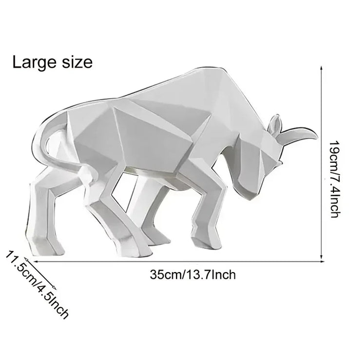 Kalsten | ToroArte Bull Sculpture | Nordic Design | Resin Figure Modern | 35 cm / 26 cm