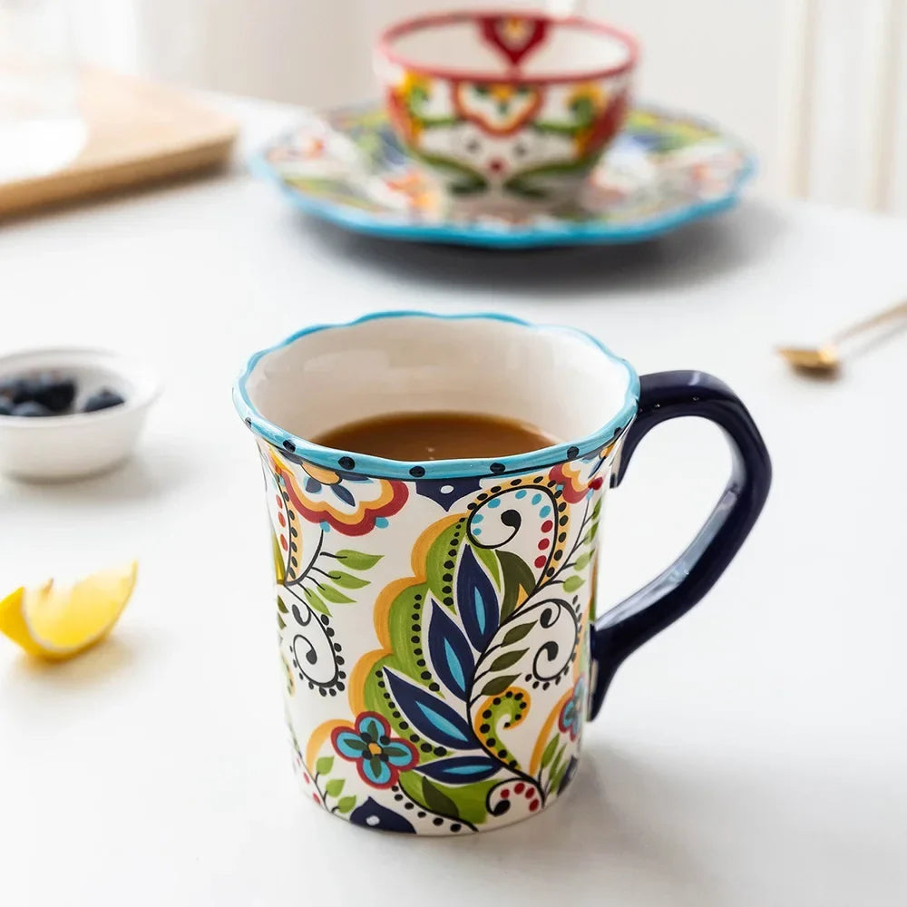 Bohemian Blossoms Coffee Mug | Kalsten