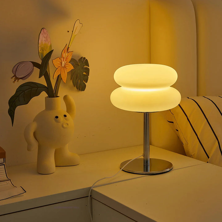 Bauhaus Retro Table Lamp with 9-Level Brightness Dimming | Nordic Mushroom Lamp for Bedroom, Living Room & Office | Kalsten