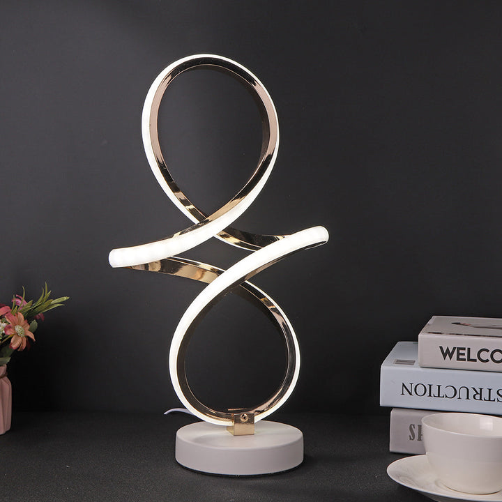 InfinityGlow – LED Spiral Table Lamp with Endless Design | Kalsten