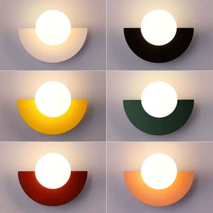 Noorderlicht Charm - Halfmoon Wall Lamp of Metal Kalsten