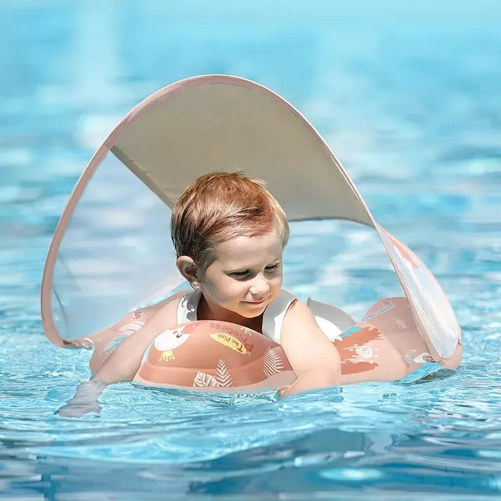 Kalsten | Solaboo Baby Swim Ring | With UV Canopy & Support | Inflatable & Safe | From 6 Months