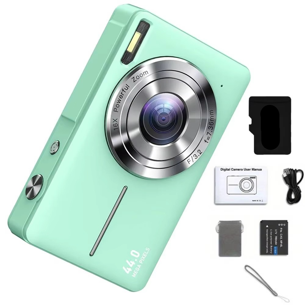 Kalsten | High-Resolution Kids' Digital Camera - 1080P HD, 44MP with 16X Zoom