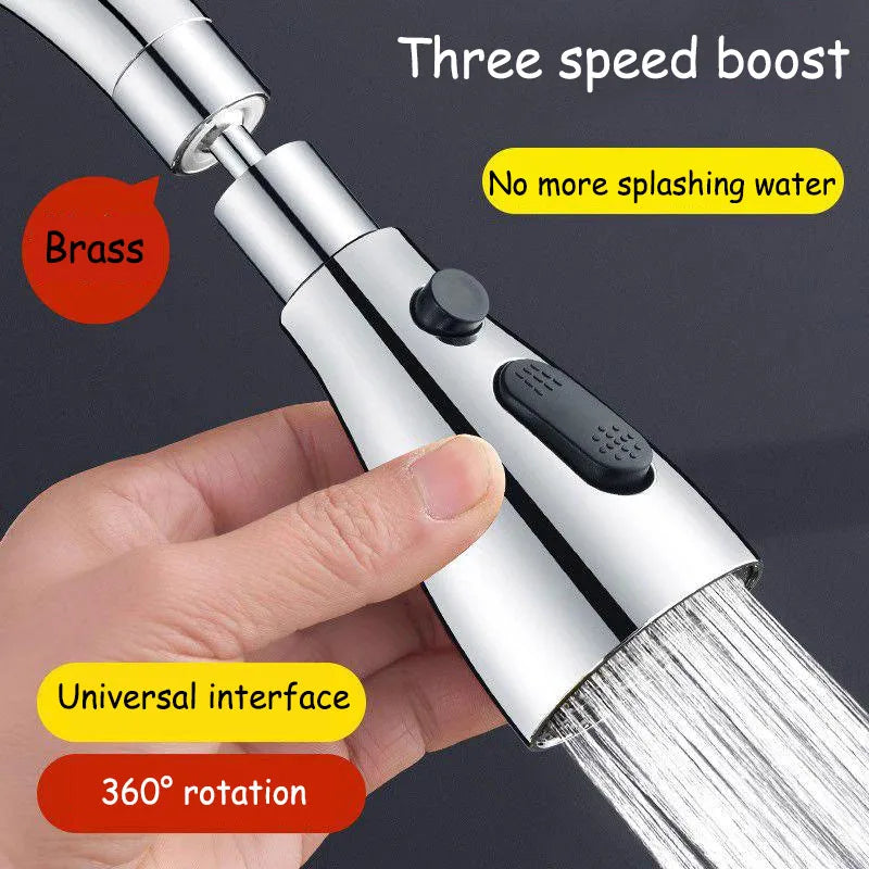 HydroFlex360 kitchen faucet attachment with 360° rotation | Kalsten
