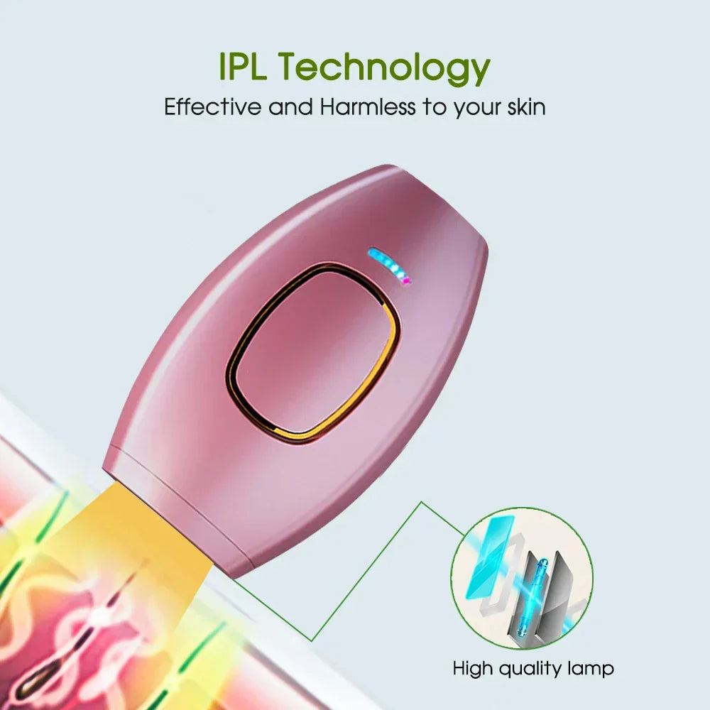 Skanto | Bikini IPL 500,000 Flash Epilator Permanent Laser Hair Removal Painless for Women Home Use Devices