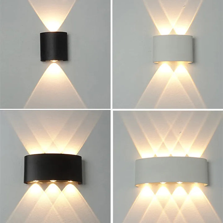 Body Motion Sensor Wall Light Waterproof Outdoor LED Wall Sconce Up Down Glowing Lamps Garden Yard Induction Corridor Wall Lamp | Kalsten