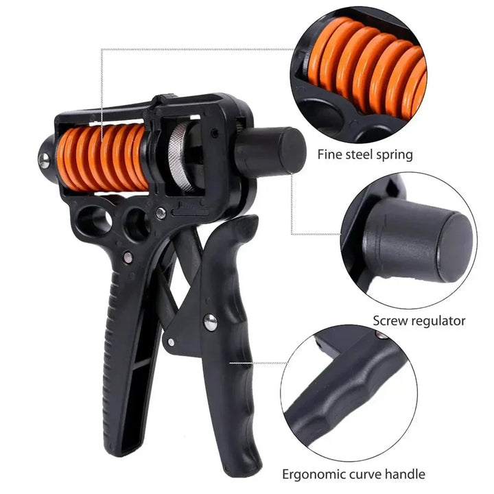 Adjustable 5-165kg Heavy Hand Grip Strengthener - Finger Expander for Arm, Wrist, and Forearm Training Kalsten