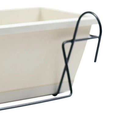 BowLift | Plantivo Railing Planter Box | With Hooks & Drain Tray | 8L Capacity | Weatherproof