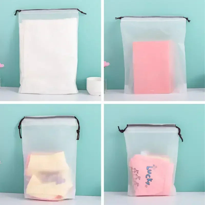 Kalsten | Travix Shoe Bag Set | Waterproof & Transparent | Pack of 10 | For Travel & Everyday Use