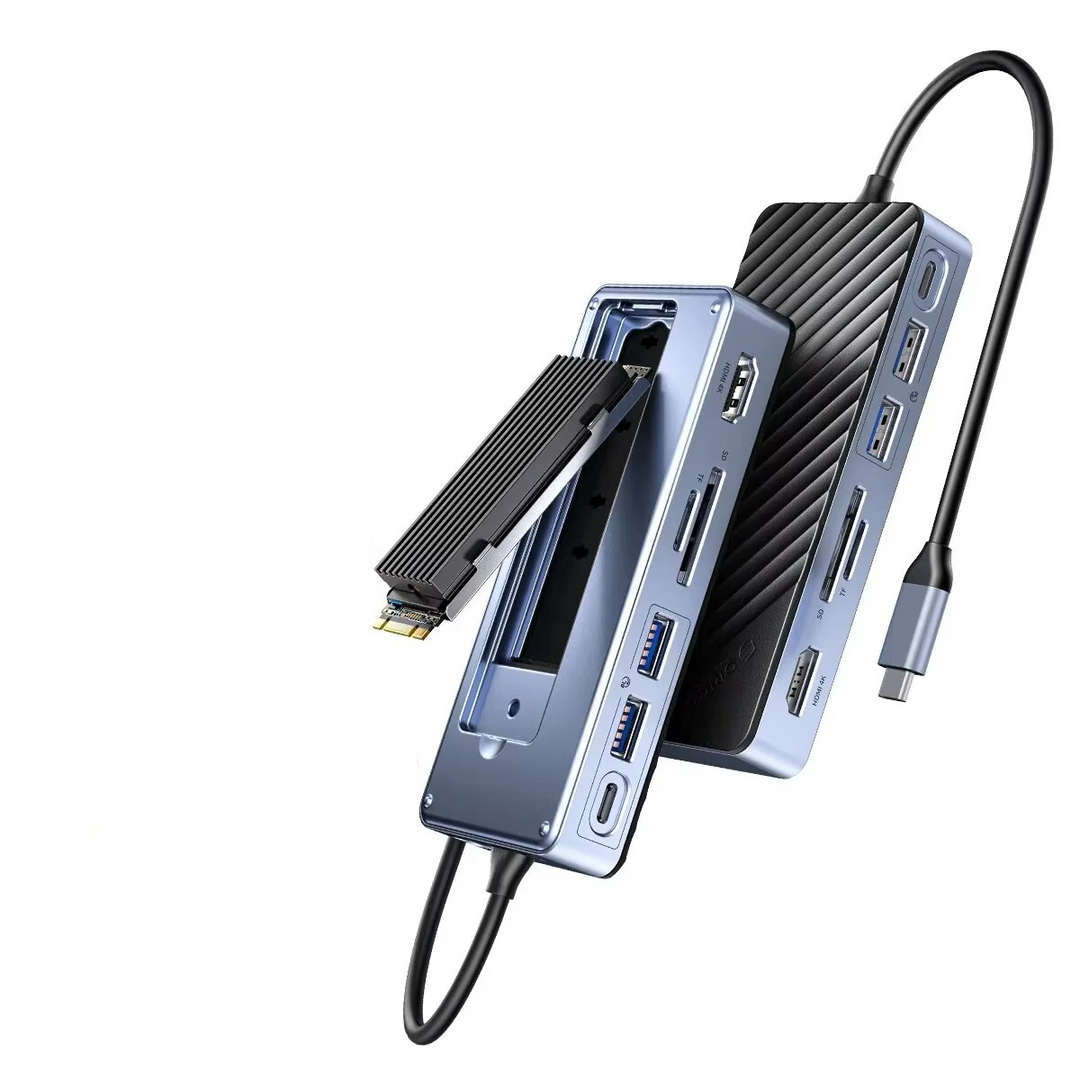 USB-C Laptop Docking Station with SSD Enclosure