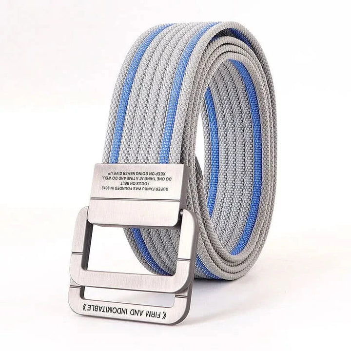 Kalsten | Unisex Canvas Belt – Double Metal Ring Buckle, Adjustable
