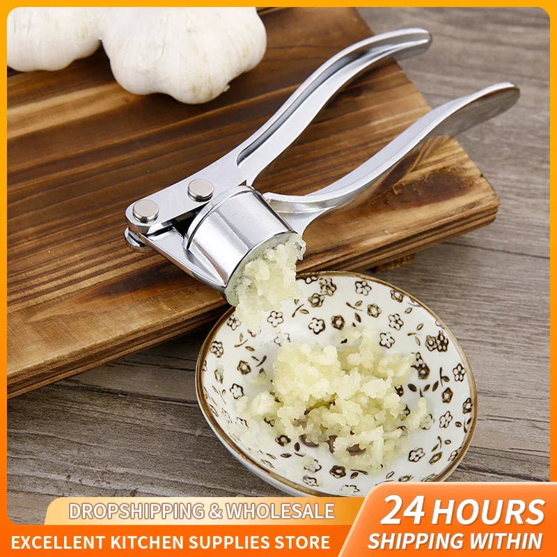 BowLift | GarliPro Garlic Press | Stainless Steel Manual | Rustproof & Sturdy | For Kitchen & Everyday Use