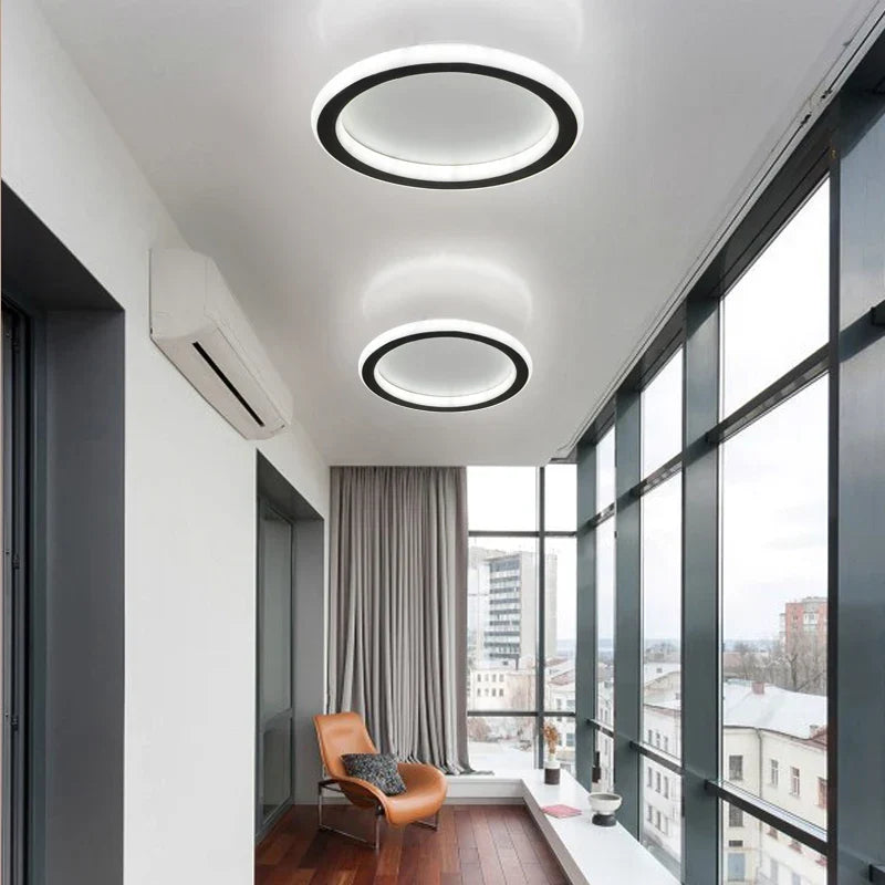 Modern Minimalist Ceiling Light – Square/Round LED Eye Protection Lamp for Bedroom, Study, Living Room, and Lounge Areas (90-260V) | Kalsten