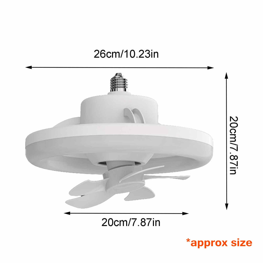 2in1 Radiant Rotating RC Ceiling Fan Lamp | Kalsten