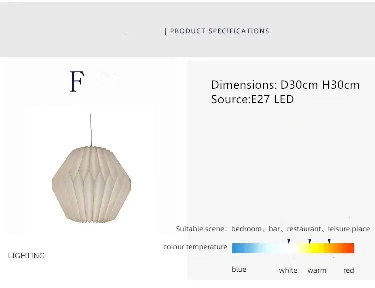 Elegant origami-inspired paper lantern | Kalsten