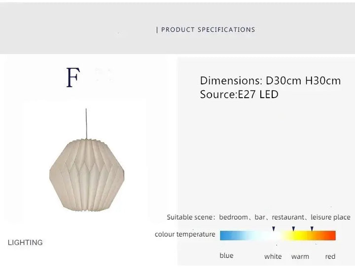 Elegant origami-inspired paper lantern | Kalsten