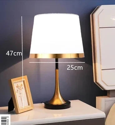 European Retro Bedroom Bedside Table Lamp - Modern American Decorative Lighting Fixture | Kalsten