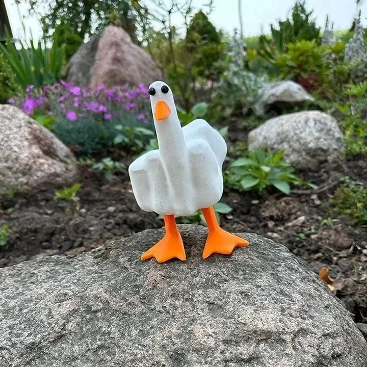 Middle Finger Resin Duck Decor | Kalsten