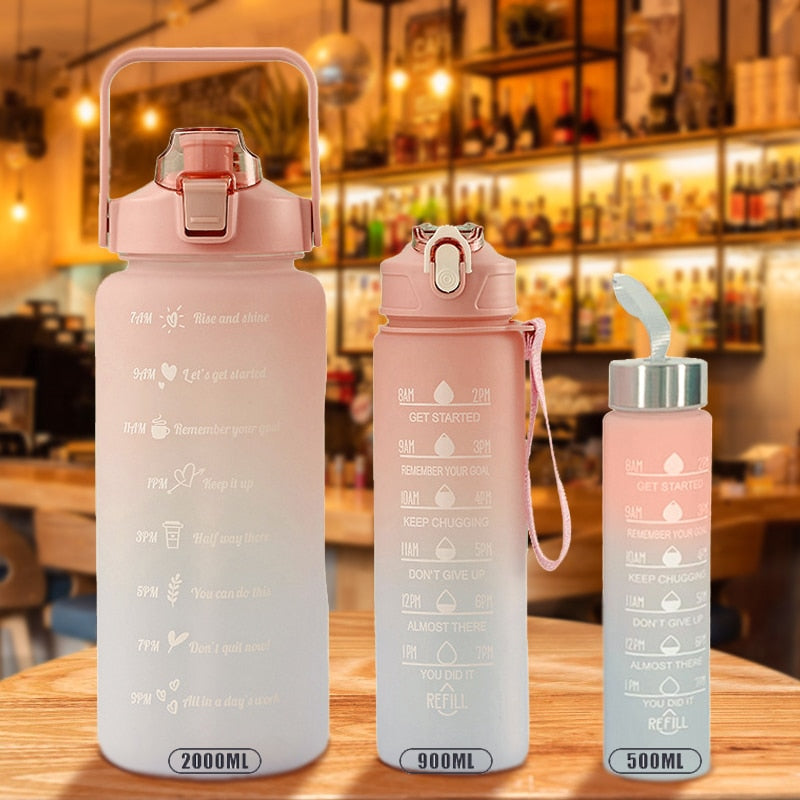 All Day Hydrate Time Marker Water Bottle | Kalsten