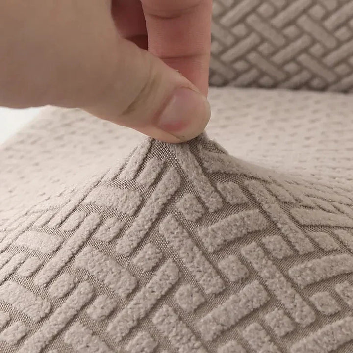 Kalsten | Chair Cover Velvona | Elastic & Thick Padded | Jacquard Stretch Cover | Washable & Wrinkle-Free