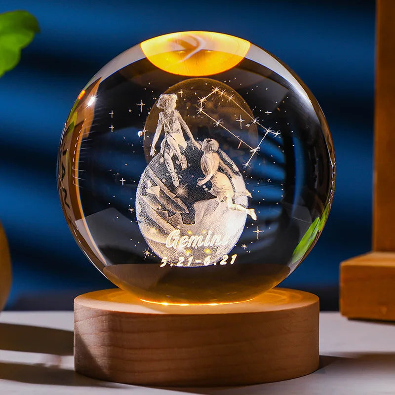 Constellation Crystal Ball Night Light | Kalsten