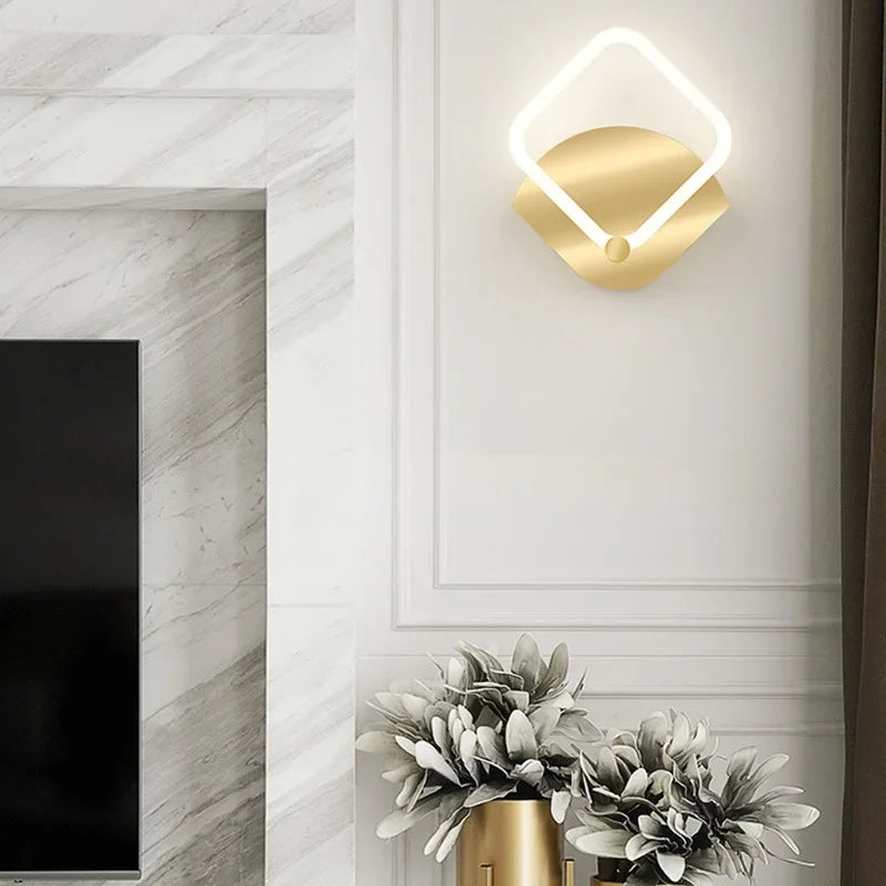 Modern Nordic LED Wall Lamp – Elegant Ring Light Fixture for Bedroom, Living Room, and Hotel Décor | Kalsten