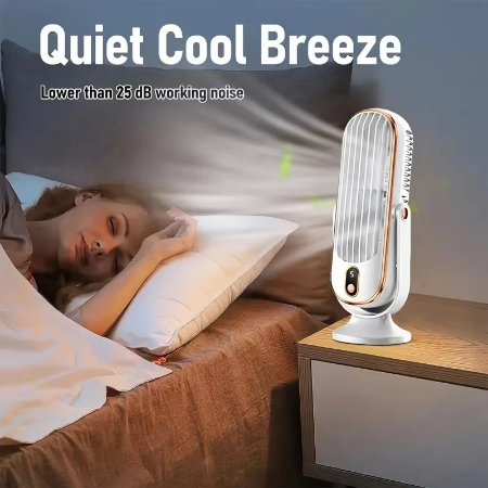 Compact, powerful, portable desk fan – USB rechargeable