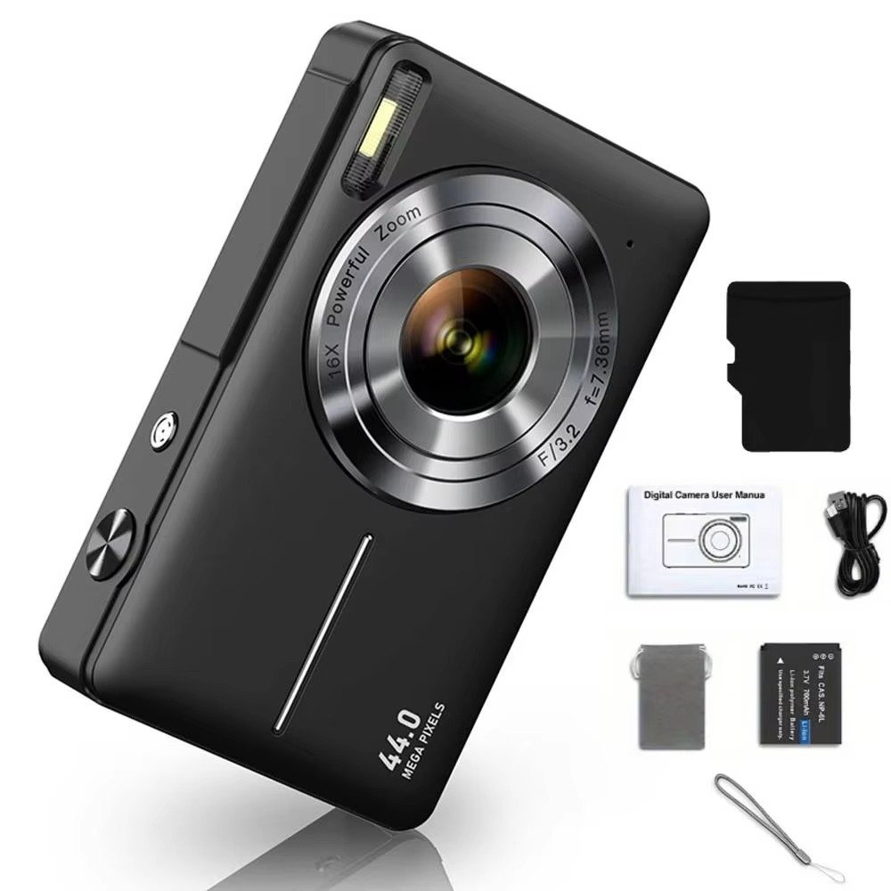 Kalsten | High-Resolution Kids' Digital Camera - 1080P HD, 44MP with 16X Zoom