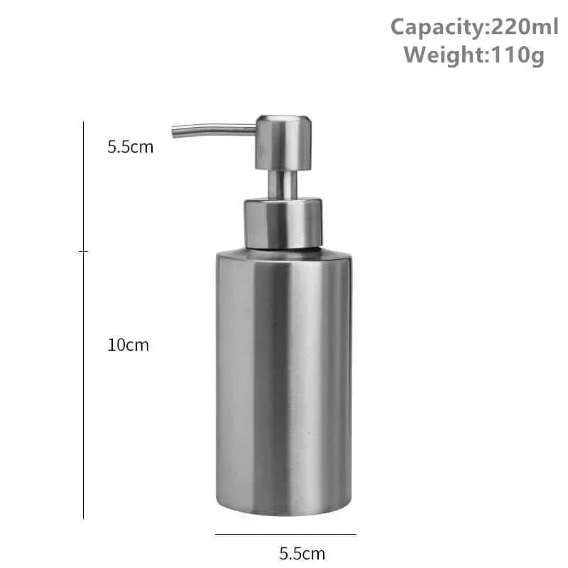 Kalsten | Elegant Stainless Steel Hand Pump Soap Dispenser 250ml/350ml/550ml
