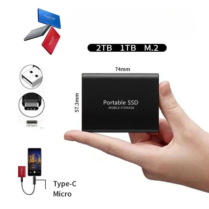 Portable External Solid State Drive Compact Fast Storage Kalsten