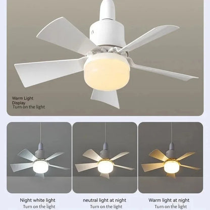 Skanto LED Ceiling Fan with Remote - Dimmable 30W, E27 Socket, Modern Smart Wireless Fan Light for Bedroom and Living Room | Skanto