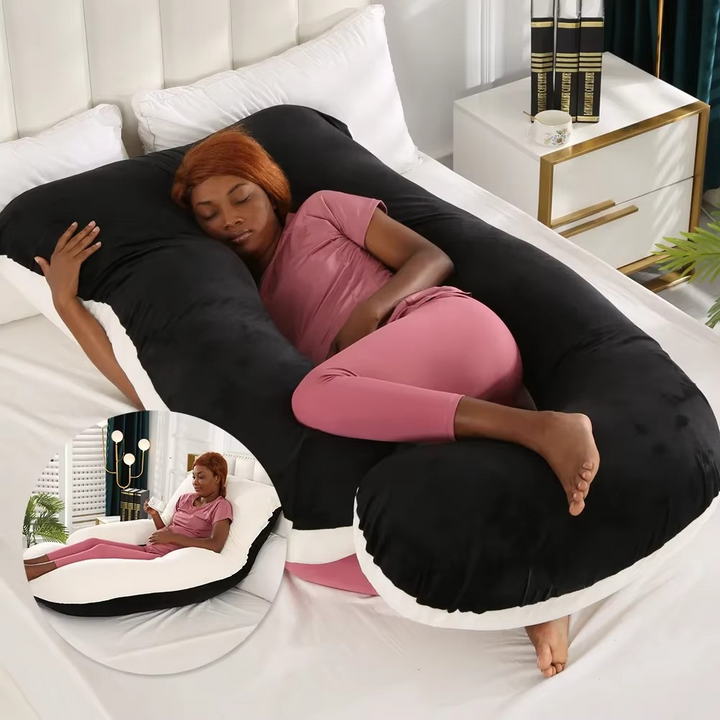 Kalsten | J-Shaped Maternity Support Pillow for Side Sleeping and Breastfeeding