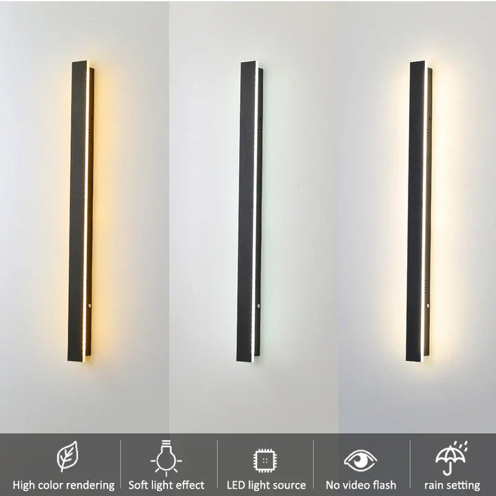 LED Long Wall Lamp Waterproof IP65 Outdoor | Kalsten