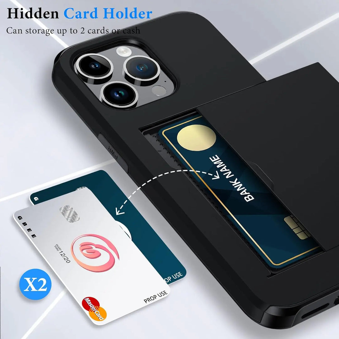 Kalsten | LuxShield iPhone Case with Card Holder | Slim Design | Card Storage | Protection & Style