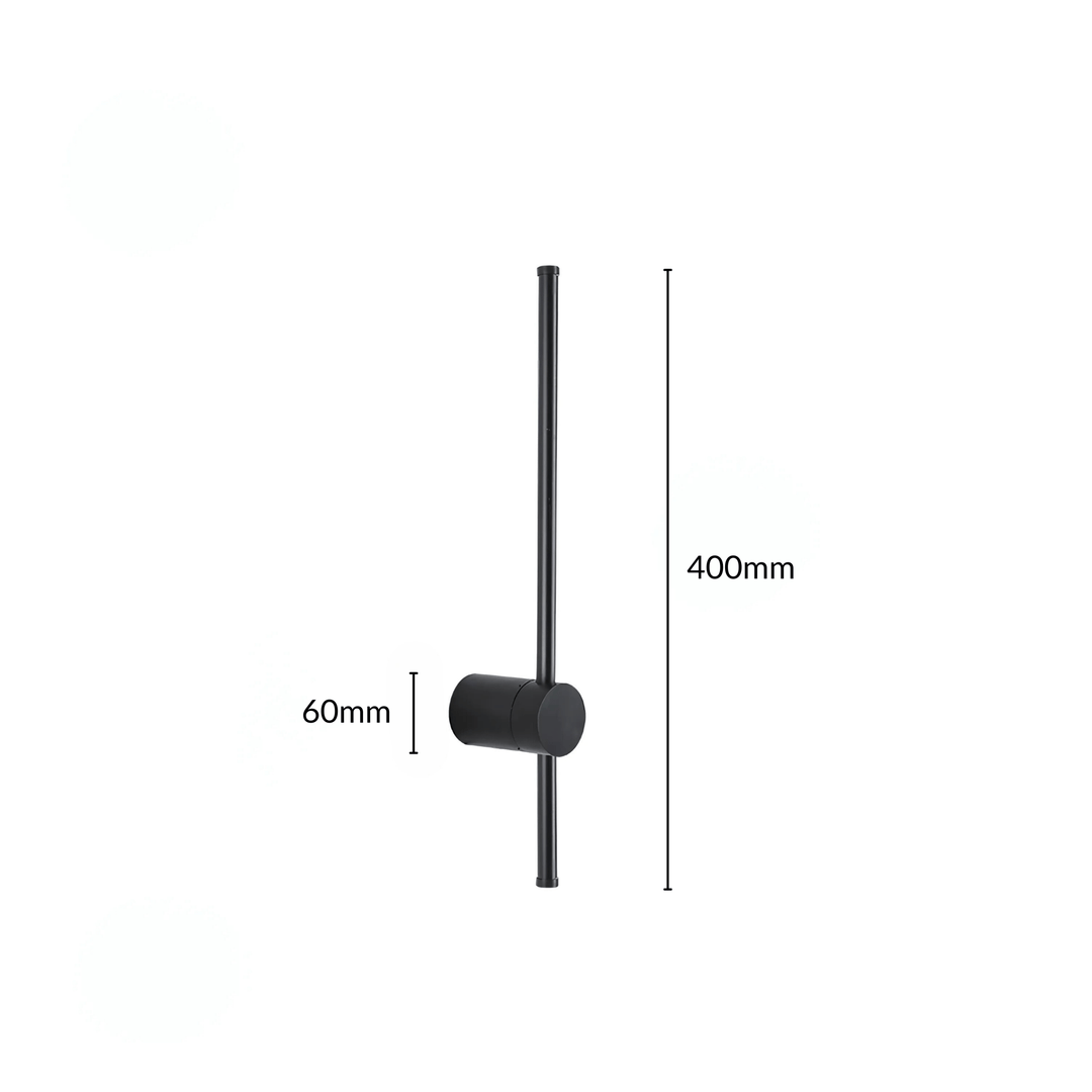 SaberStone | Stylish Black Satin Modern Wall Sconce Light Fixture | Kalsten