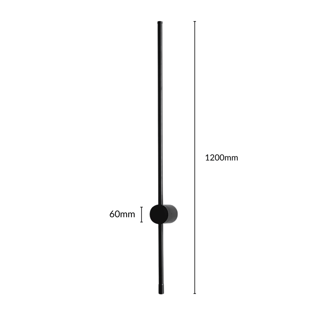 SaberStone | Stylish Black Satin Modern Wall Sconce Light Fixture | Kalsten