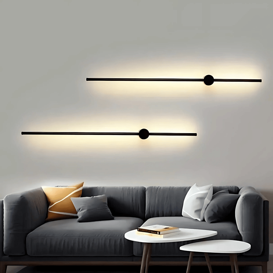 SaberStone | Stylish Black Satin Modern Wall Sconce Light Fixture | Kalsten