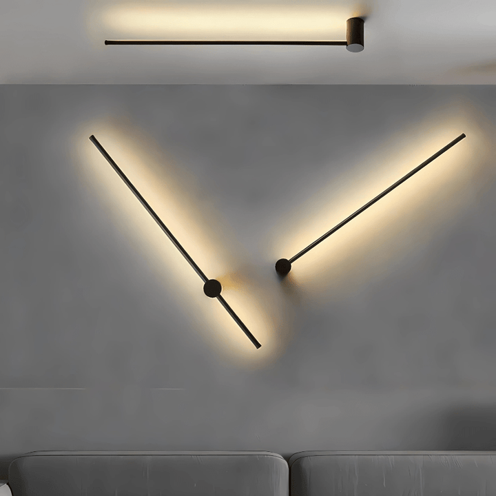 SaberStone | Stylish Black Satin Modern Wall Sconce Light Fixture | Kalsten