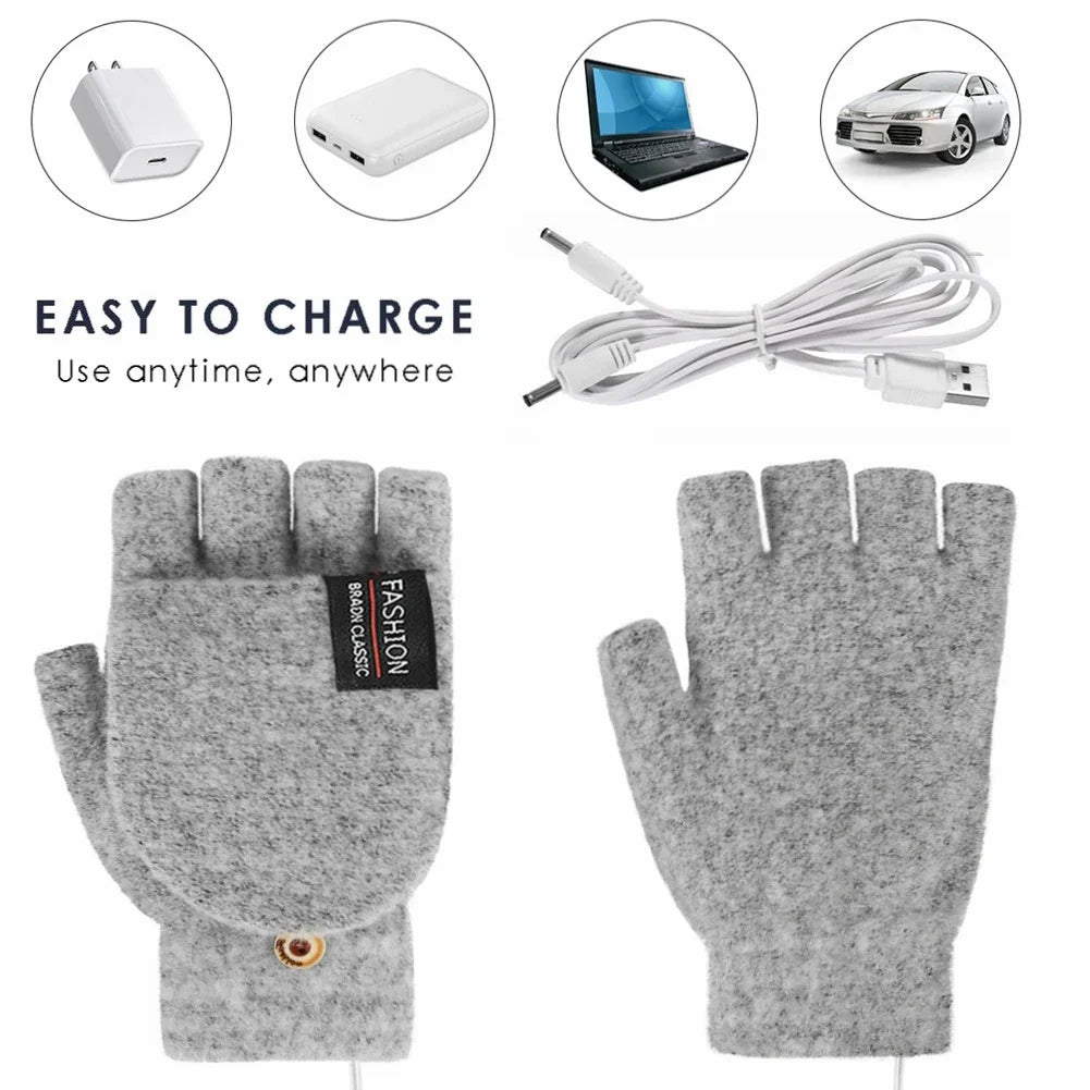 USB Rechargeable Warm Wave Heated Gloves | Kalsten