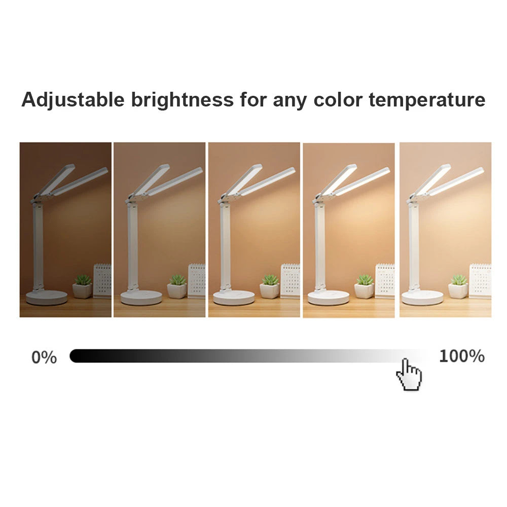 Adjustable Reading Lamp - Rechargeable Dimmable with Phone Table | Kalsten